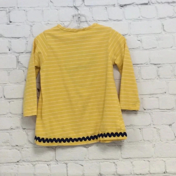 Bailey Boys Yello Stripe Acorn Long Sleeve Dress size 2T - Picture 6 of 7